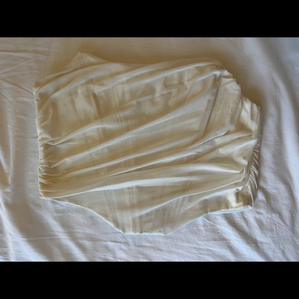 White corset with boning